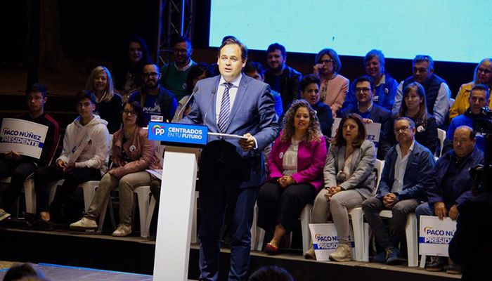 Núñez pide llenar las urnas de votos del PP porque es la alternativa seria, solvente y sólida que va a dar a “una región de primera un Gobierno de primera”