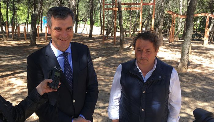 Román anuncia la creación de una zona multiaventura en el parque de La Constitución