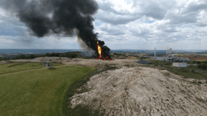 Imagen aérea de la prueba