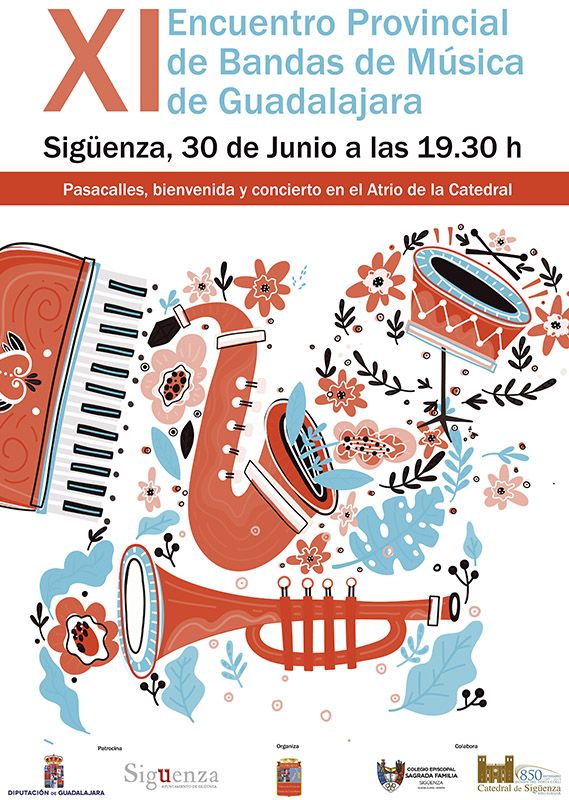 Este domingo, en Sigüenza, XI Encuentro Provincial de Bandas de Música de Guadalajara