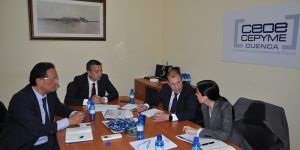 CEOE-Cepyme Cuenca recibe a la empresa Future Space como futura inversora en la provincia