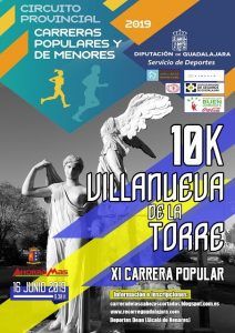 El domingo 16 se celebrará XI Carrera Popular de Villanueva de la Torre, quinta prueba del Circuito Diputación de Guadalajara