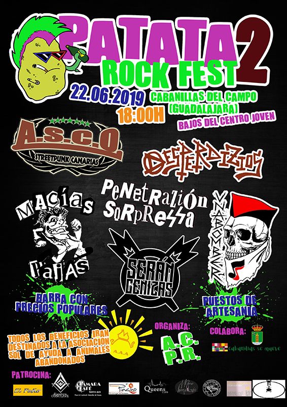 El II Patata Rock Fest, este sábado 22 en el Centro Joven de Cabanillas 3 El II Patata Rock Fest, este sábado 22 en el Centro Joven de Cabanillas