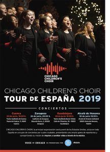El sábado 29 de junio, en el Teatro Auditorio Buero Vallejo, concierto a cargo del Chicago Children Choir.