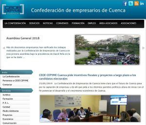 La web y las redes sociales de CEOE-Cepyme Cuenca multiplican su seguimiento