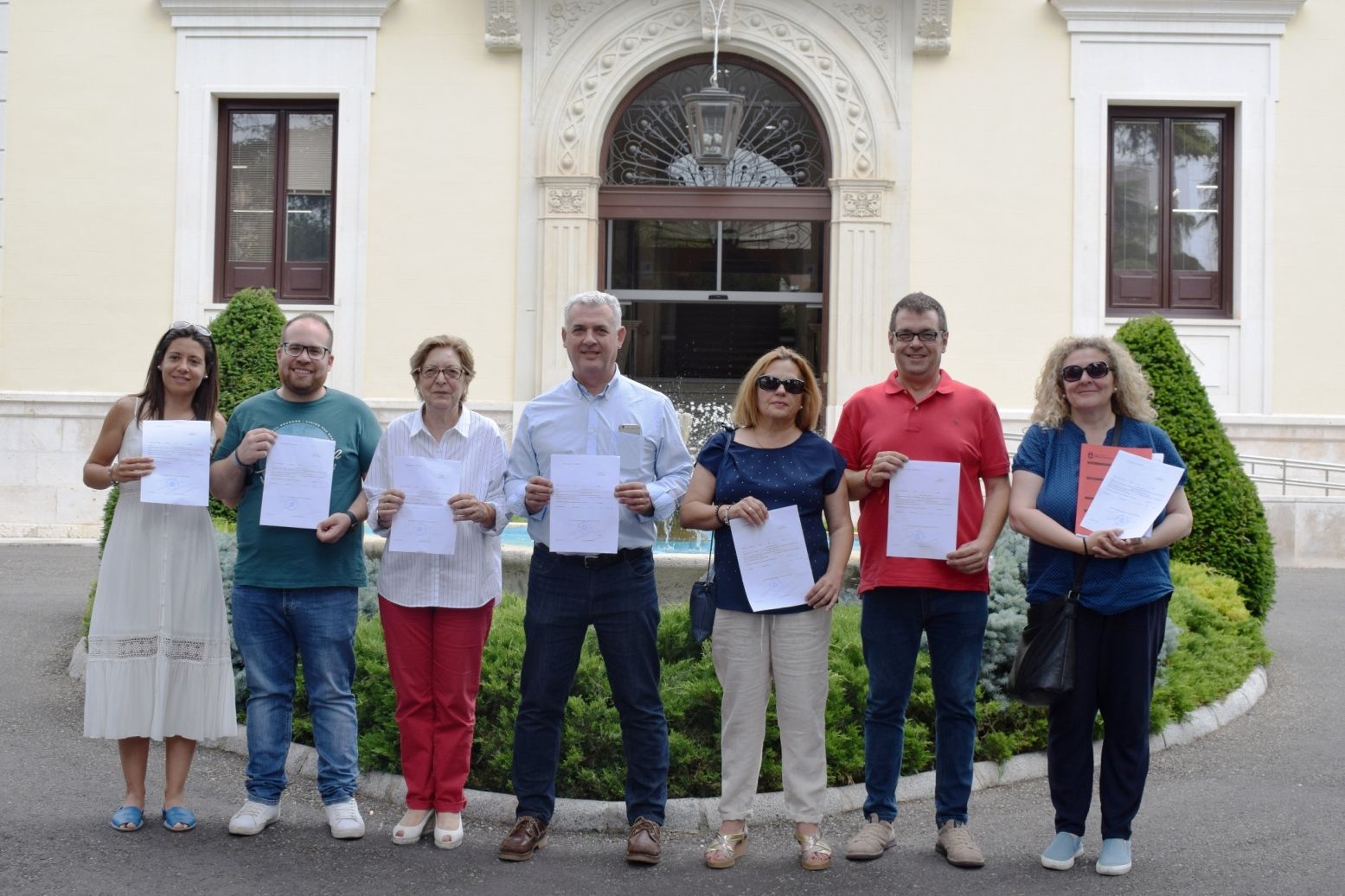 Los diputados provinciales del PSOE por la provincia de Guadalajara recogen sus credenciales