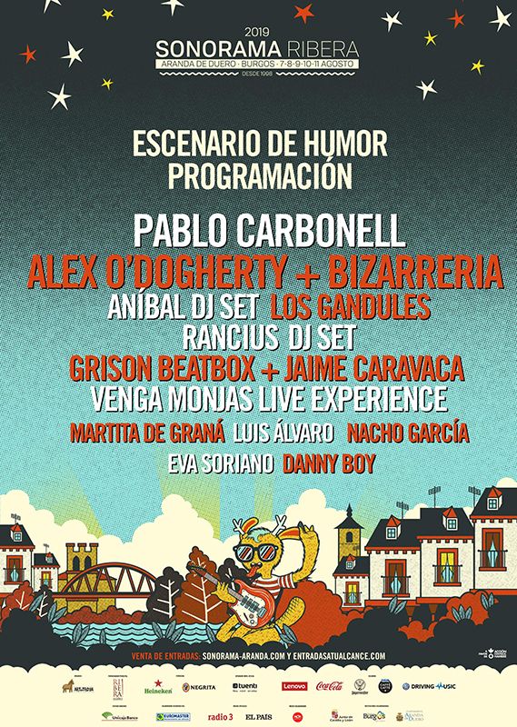 Sonorama Ribera anuncia la programación del Escenario de Humor 3 Sonorama Ribera anuncia la programación del Escenario de Humor