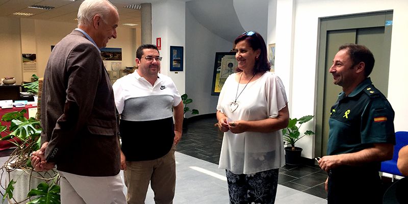 Visita institucional del subdelegado del Gobierno en Cuenca a Barajas de Melo