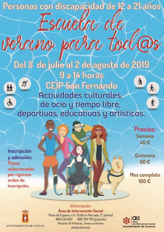 Actividades culturales, educativas y de ocio en la ‘Escuela de Verano para tod@s’ del AIS de Cuenca 3 Actividades culturales, educativas y de ocio en la ‘Escuela de Verano para tod@s’ del AIS de Cuenca