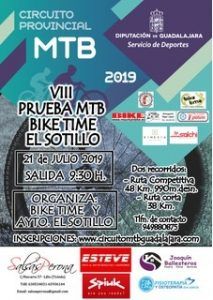El domingo 21 se celebra la VIII Prueba MTB Bike Time-El Sotillo, tercera del Circuito Diputación de Guadalajara