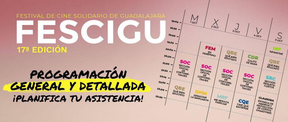 FESCIGU 2019 Una programación con cinco días repletos de cine