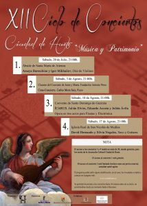 La Asociación Cultural Ciudad de Huete presenta su XII Ciclo de Conciertos Ciudad de Huete “Música y Patrimonio”
