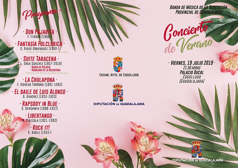 La Banda de Música de la Diputación de Guadalajara ofrecerá tres conciertos este fin de semana 1 La Banda de Música de la Diputación de Guadalajara ofrecerá tres conciertos este fin de semana
