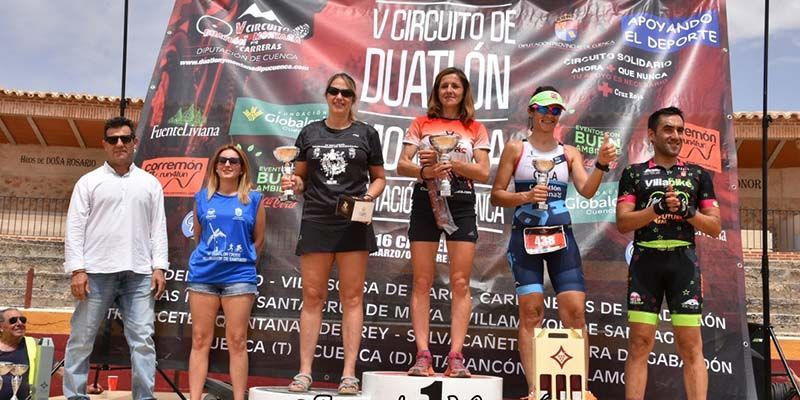 María Jesús Algarra y Jesús Tornero se imponen en el VI Duatlón Cross de Villamayor de Santiago