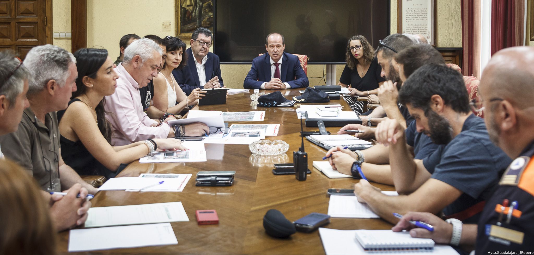 Celebrada la primera reunión técnica para preparar el dispositivo de movilidad de la Vuelta Ciclista a España en su tramo de Guadalajara