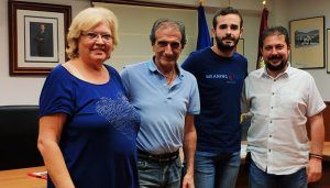 Borja Castro, alcalde de Alcocer, nuevo presidente de la mancomunidad de Aguas; Francisco Pérez Torrecilla, vocal en la Comisión de Explotación del Trasvase