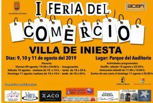 cartel feria comercio iniesta