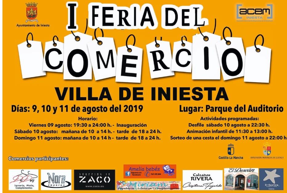 Iniesta acoge, este fin de semana, su primera Feria de Comercio 3 Iniesta acoge, este fin de semana, su primera Feria de Comercio