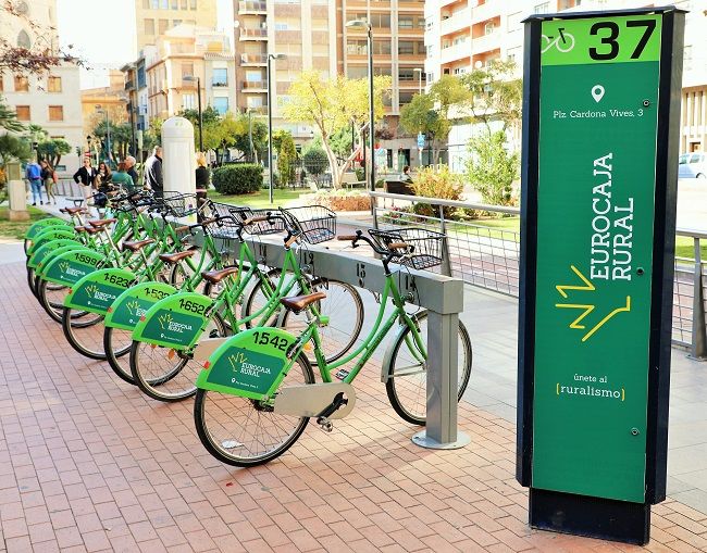 Eurocaja Rural regala abonos de 'Bicicas' a los nuevos clientes de la entidad en Castellón