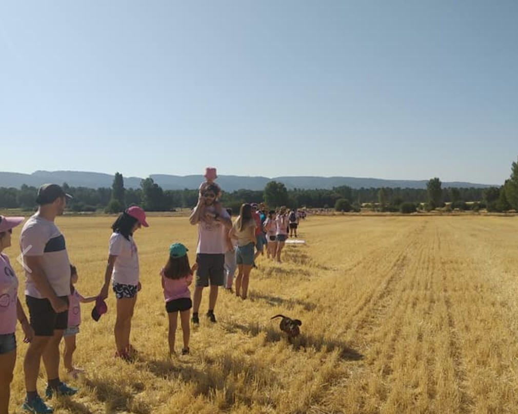 Cadena humana contra la macrogranja de Zarzuela