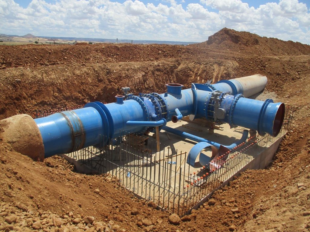 Concluyen las obras de interconexión de las conducciones 1 y 2 de Beleña con la de Alcorlo-ETAP 1 Concluyen las obras de interconexión de las conducciones 1 y 2 de Beleña con la de Alcorlo-ETAP