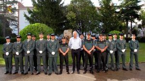 El subdelegado del Gobierno en Cuenca da la bienvenida a los nuevos suboficiales que se incorporan a la Comandancia de la Guardia Civil