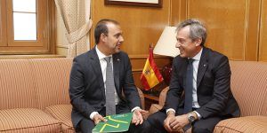 Bellido recibe al presidente de Eurocaja Rural