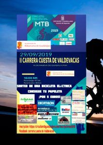 El domingo 29 se celebra en Aldeanueva de Guadalajara la II Carrera Cuesta de Valdevacas, quinta prueba del Circuito MTB Diputación de Guadalajara