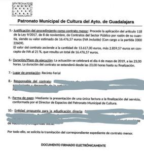 El PP en el Ayuntamiento de Guadalajara acusa a Lucía de Luz de mentir al afirmar que el concierto de Kiko Rivera costó 70.000 euros