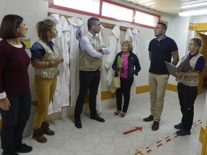 El subdelegado del Gobierno asiste a una visita técnica a las ECD de Brihuega y Sacedón