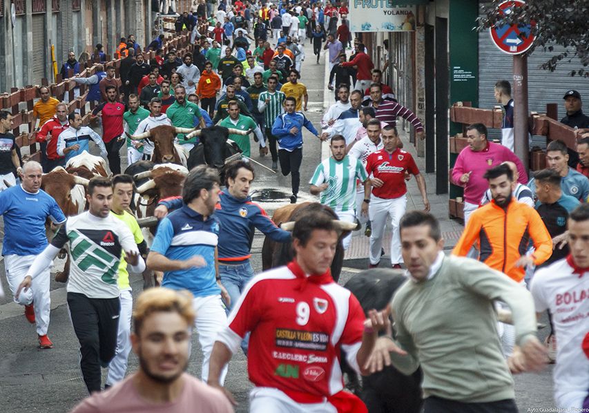 El tercer encierro de las Ferias de Guadalajara se salda con tres heridos