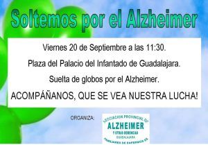 Guadalajara acogerá una semana de actos con motivo de la semana mundial del Alzheimer
