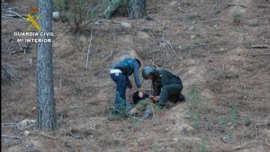 La Guardia Civil desmantela, en una espectacular operación, una plantación de marihuana en el Parque Natural de la Sierra de Norte de Guadalajara