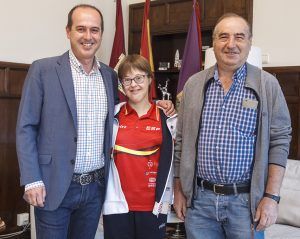 Alberto Rojo desea éxitos a Marta Martínez en los INAS Global Games del próximo octubre
