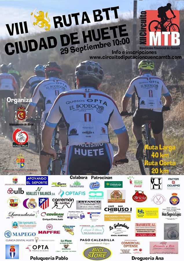 VIII Ruta BTT Ciudad de Huete el 29 de septiembre 3 VIII Ruta BTT Ciudad de Huete el 29 de septiembre