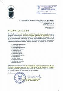carta diputado illana respuesta llamada presidencia por lluvias