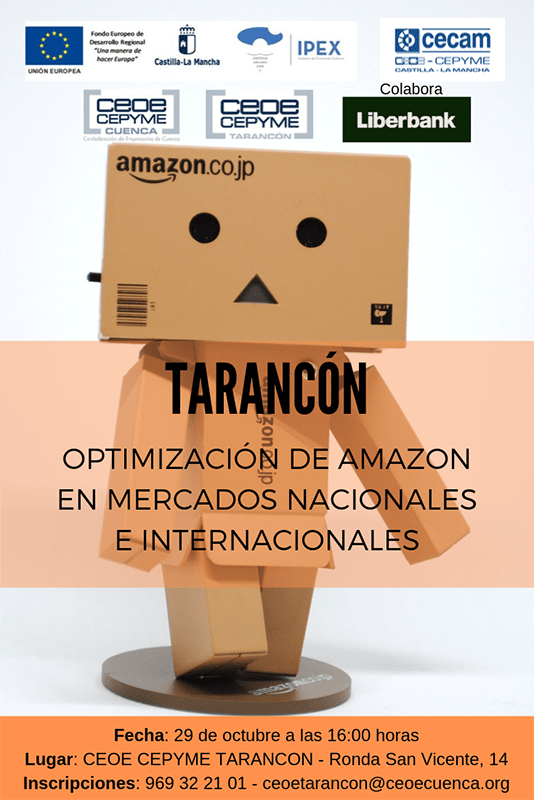 CEOE-Cepyme Tarancón celebra este martes una jornada sobre Amazon y mercados internacionales