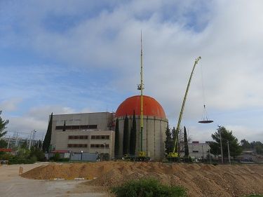 Comienza el desmontaje de la cúpula del Edificio de Contención de la central nuclear “José Cabrera”