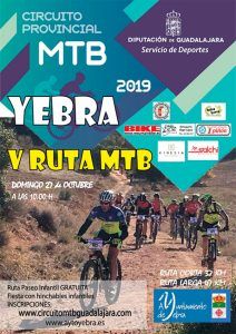 El domingo 27, V Ruta MTB Yebra, última prueba del Circuito MTB Diputación de Guadalajarac