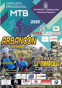 El domingo 6 se celebra en Arbancón la VI Ruta MTB Desafío La Torrecilla, sexta prueba del Circuito Diputación de Guadalajara