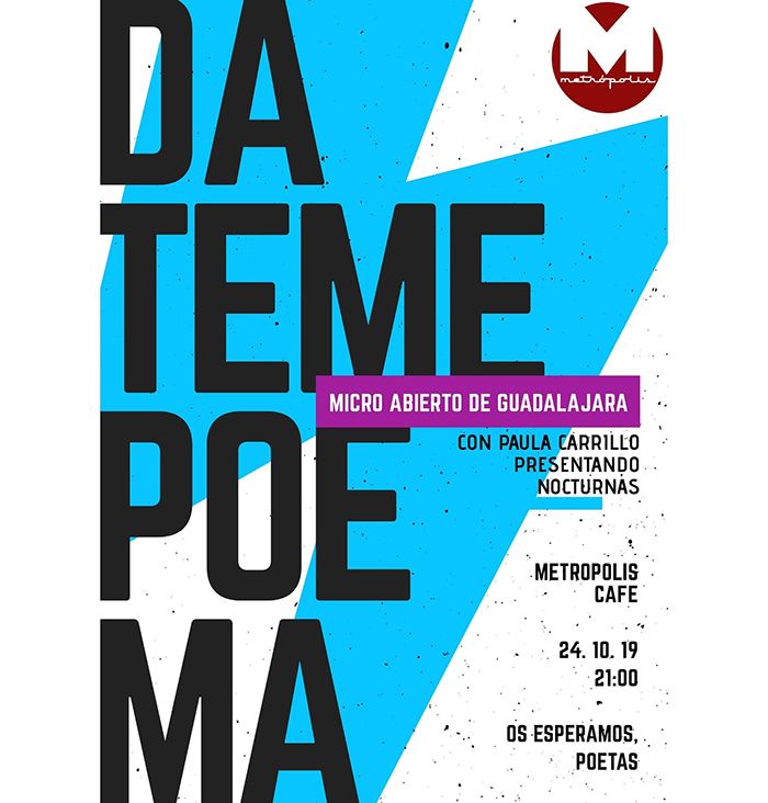 El Micro Abierto Dáteme Poema vuelve en octubre en Guadalajara 1 El Micro Abierto Dáteme Poema vuelve en octubre en Guadalajara