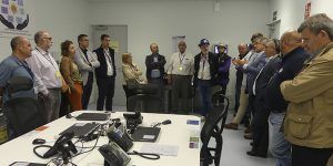 El subdelegado del Gobierno visita la central nuclear de Trillo con voluntarios de la Red Nacional de Radio de Emergencia (REMER)