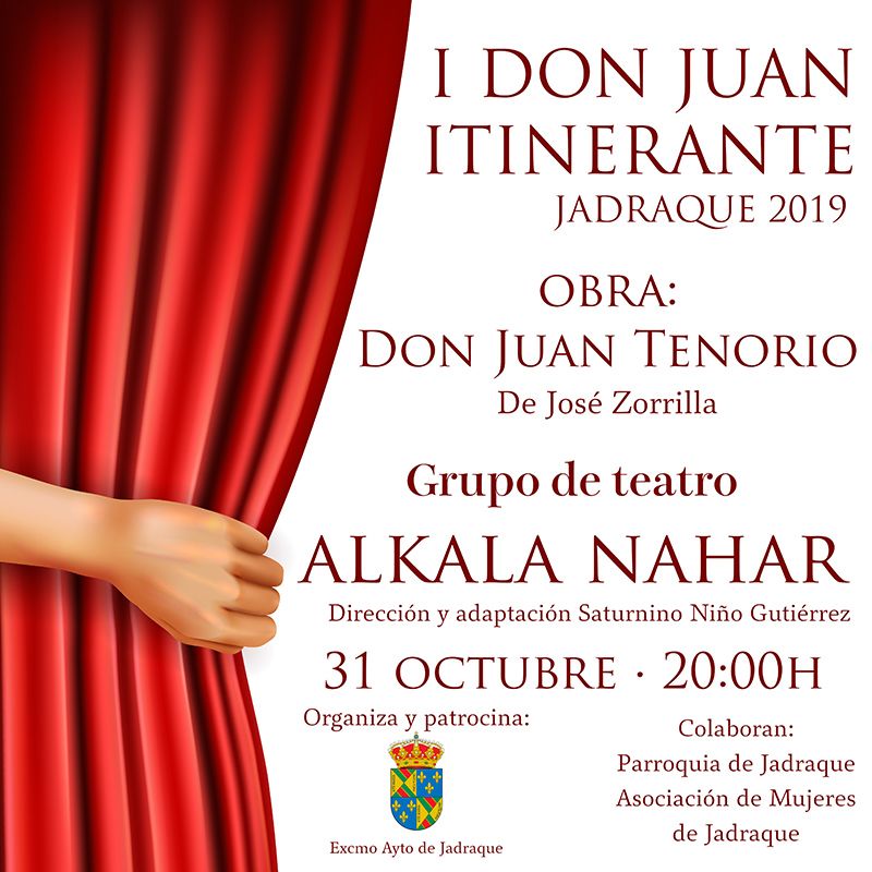 Don Juan Tenorio llega a Jadraque la víspera de los Santos, aprovechando escenarios urbanos y patrimoniales