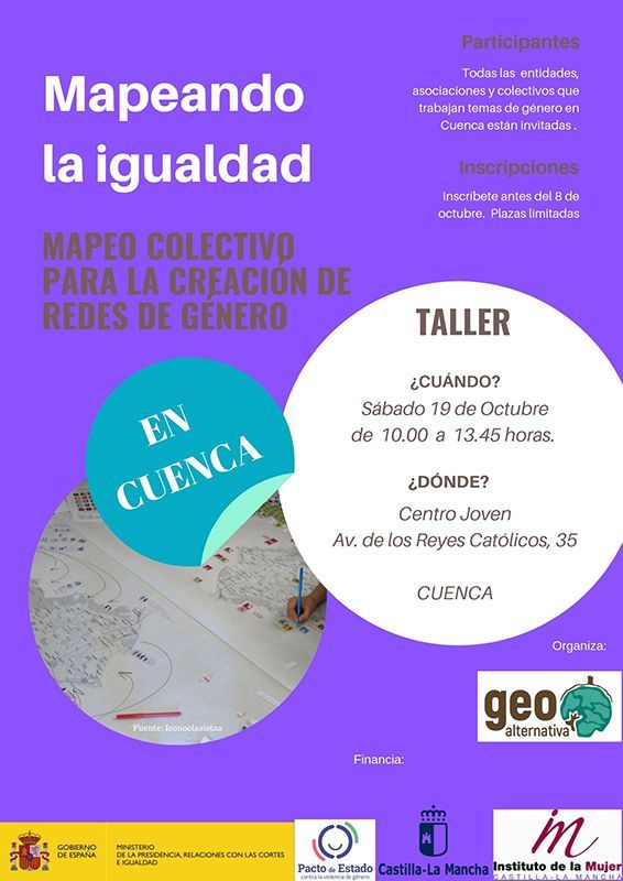 Llega a Cuenca el proyecto “Redes para la Igualdad” de la mano de la Asociación GeoAlternativa y el Instituto de la Mujer