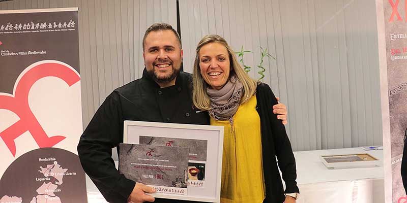 Rubén Urbano, del Parador de Sigüenza-Guadalajara, premio a la tapa más original en el XII Concurso de Pinchos y Tapas Medievales