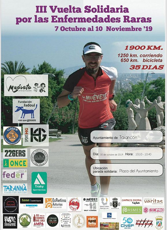Tarancón acogerá una parada de la III Vuelta Solidaria por las Enfermedades Raras 3 Tarancón acogerá una parada de la III Vuelta Solidaria por las Enfermedades Raras