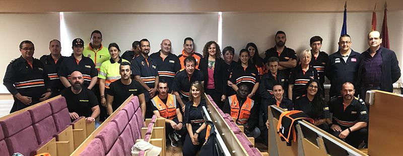 Voluntariado de ocho agrupaciones de Protección Civil de Guadalajara participa en un curso sobre el uso del desfibrilador externo automático