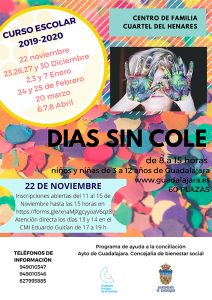 Guadalajara abre el plazo de inscripciones para la actividad Días sin Cole del próximo 22 de noviembre