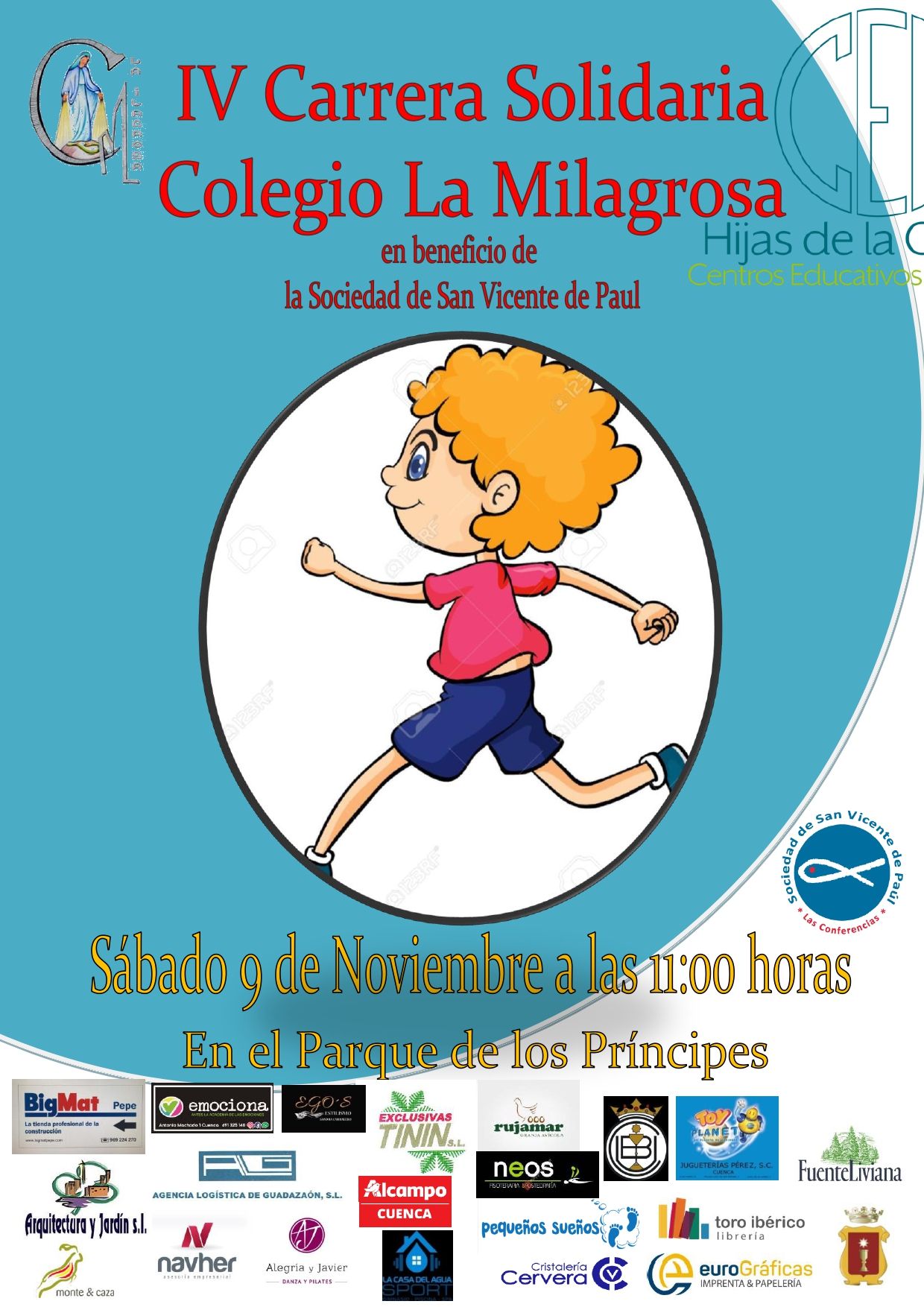El Colegio La Milagrosa de Cuenca celebra este sábado su IV Carrera Solidaria