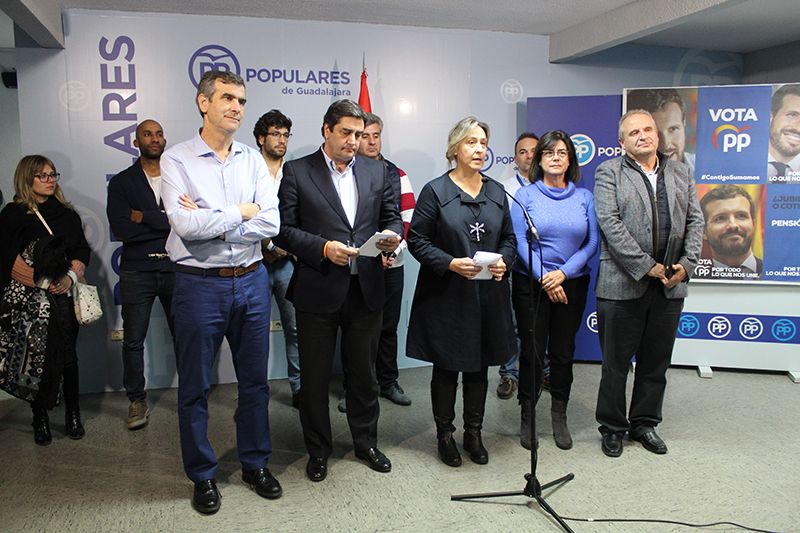 El Partido Popular consigue un senador más en Guadalajara, y afirma que el PSOE y Sánchez han vuelto a fracasar